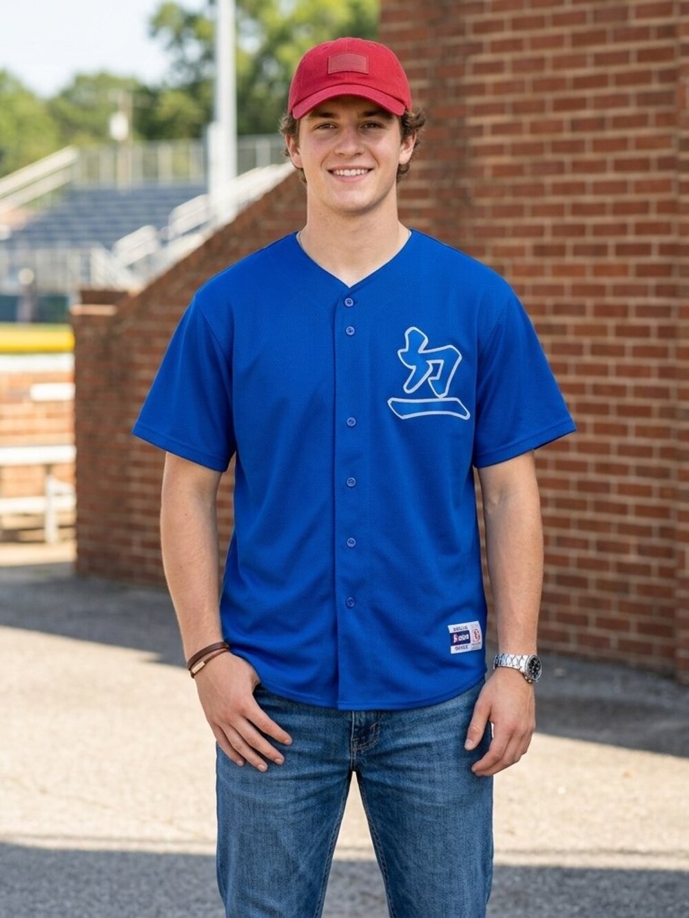 NWT Majestic Blue Jersey XXL